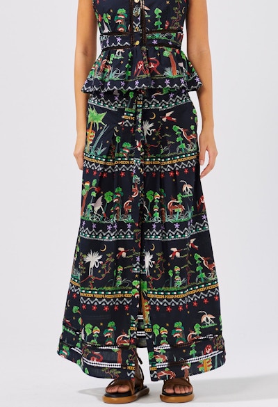 Hayley Menzies Maxi Print Skirt, NOW £180