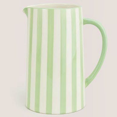 Matalan Cream & Green Stripe Jug, £12.50