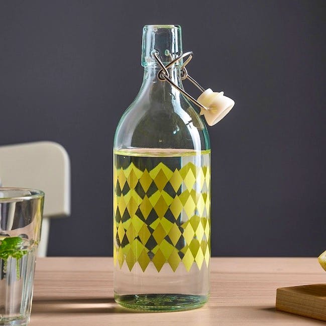 IKEA Glass Bottle With Stopper, £1