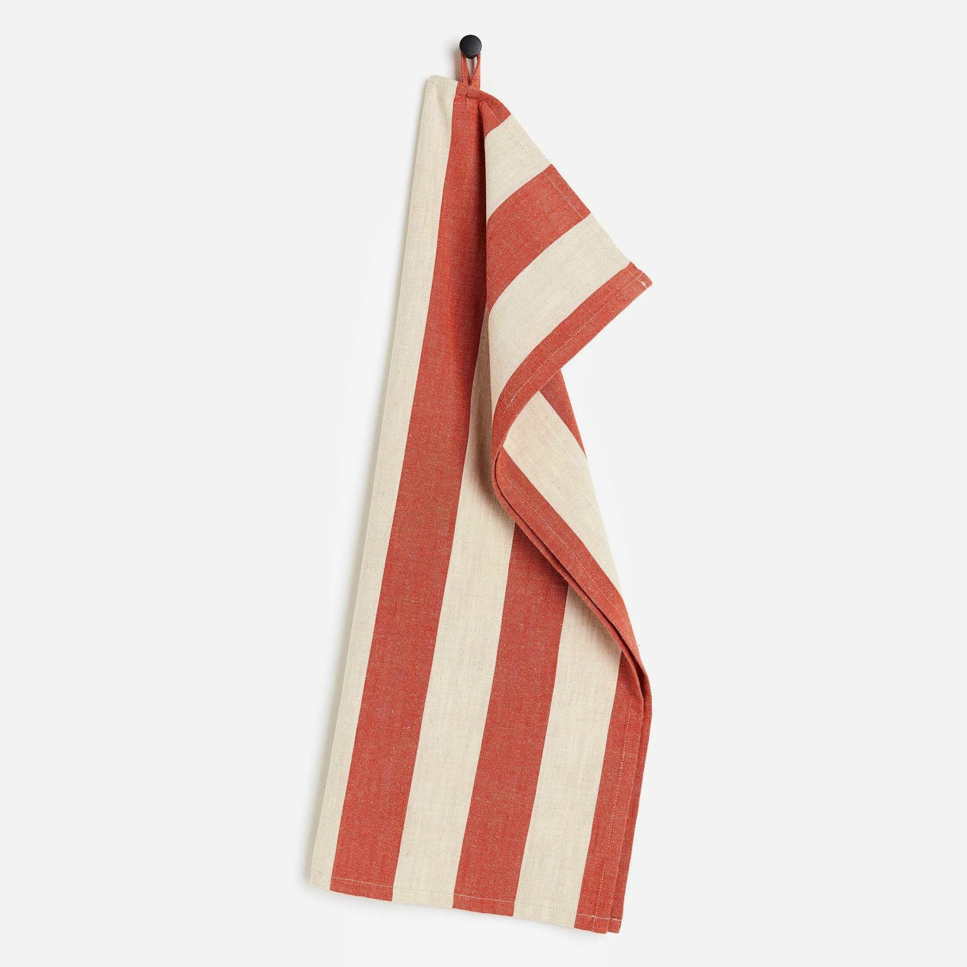H&M Striped Linen Blend Tea Towel, £4.99