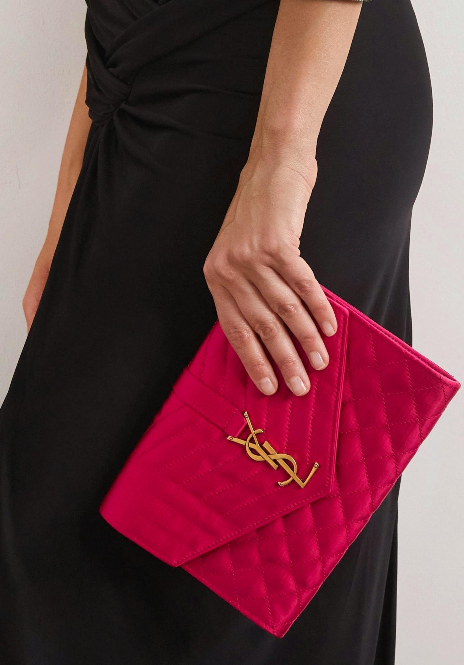 Saint Laurent Envelope Matelasse Clutch, £500
