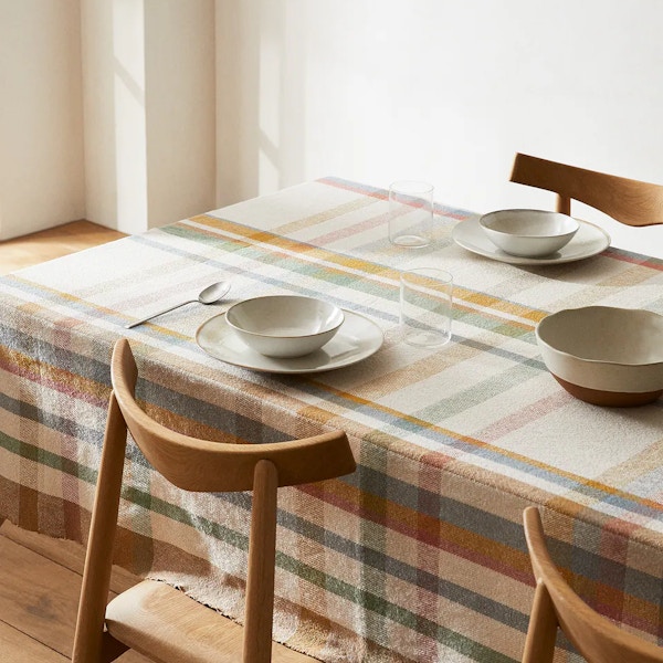 Zara Home Dyed Thread Cotton Tablecloth, £69.99