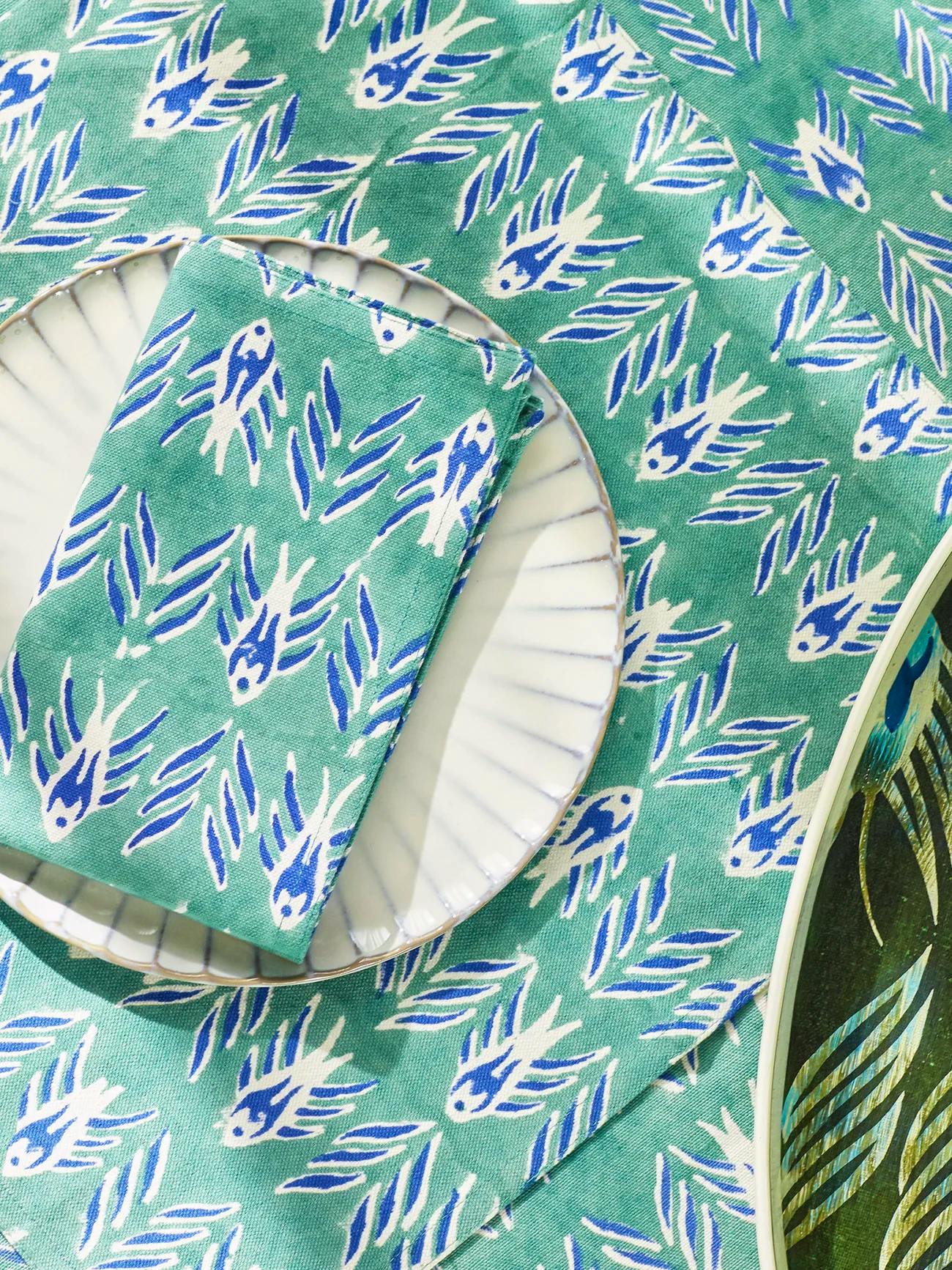 Les Ottomans Ikat Print Tablecloth, £130