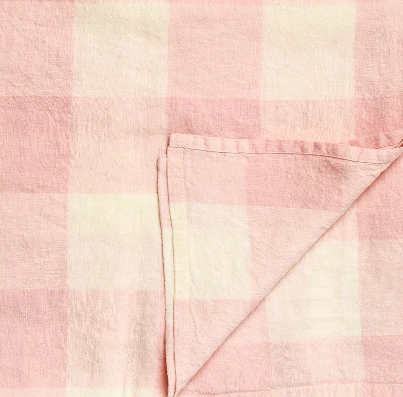 Daylesford Pink & White Check Tablecloth, £95
