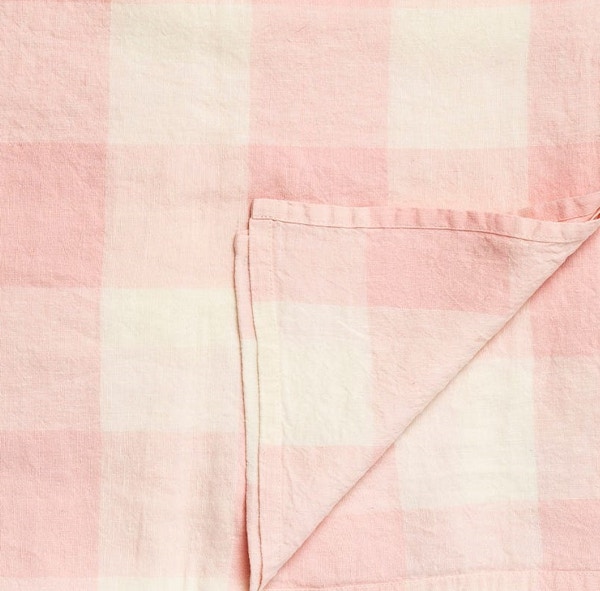 Daylesford Pink & White Check Tablecloth, £95