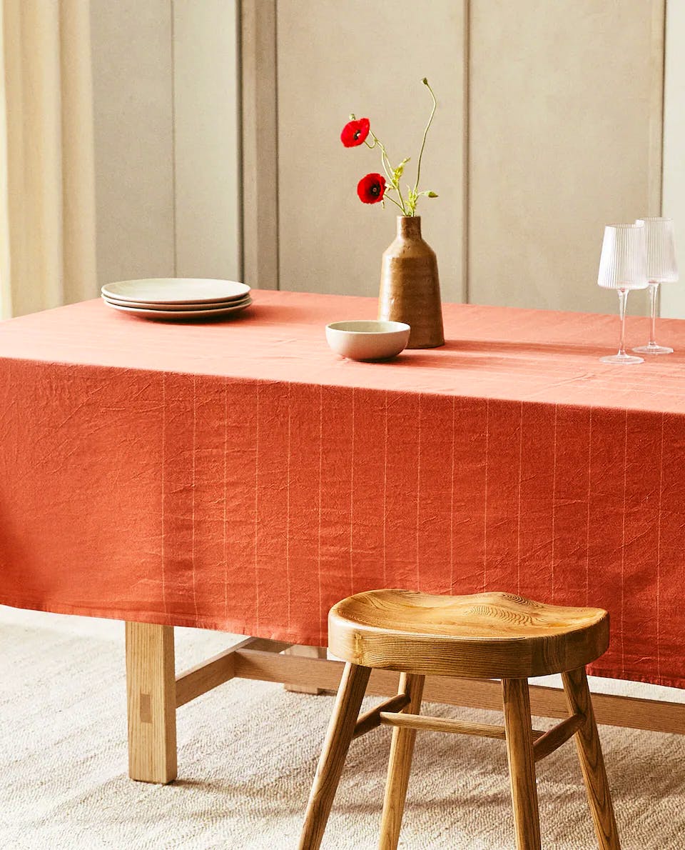Zara Home Check Tablecloth, £39.99