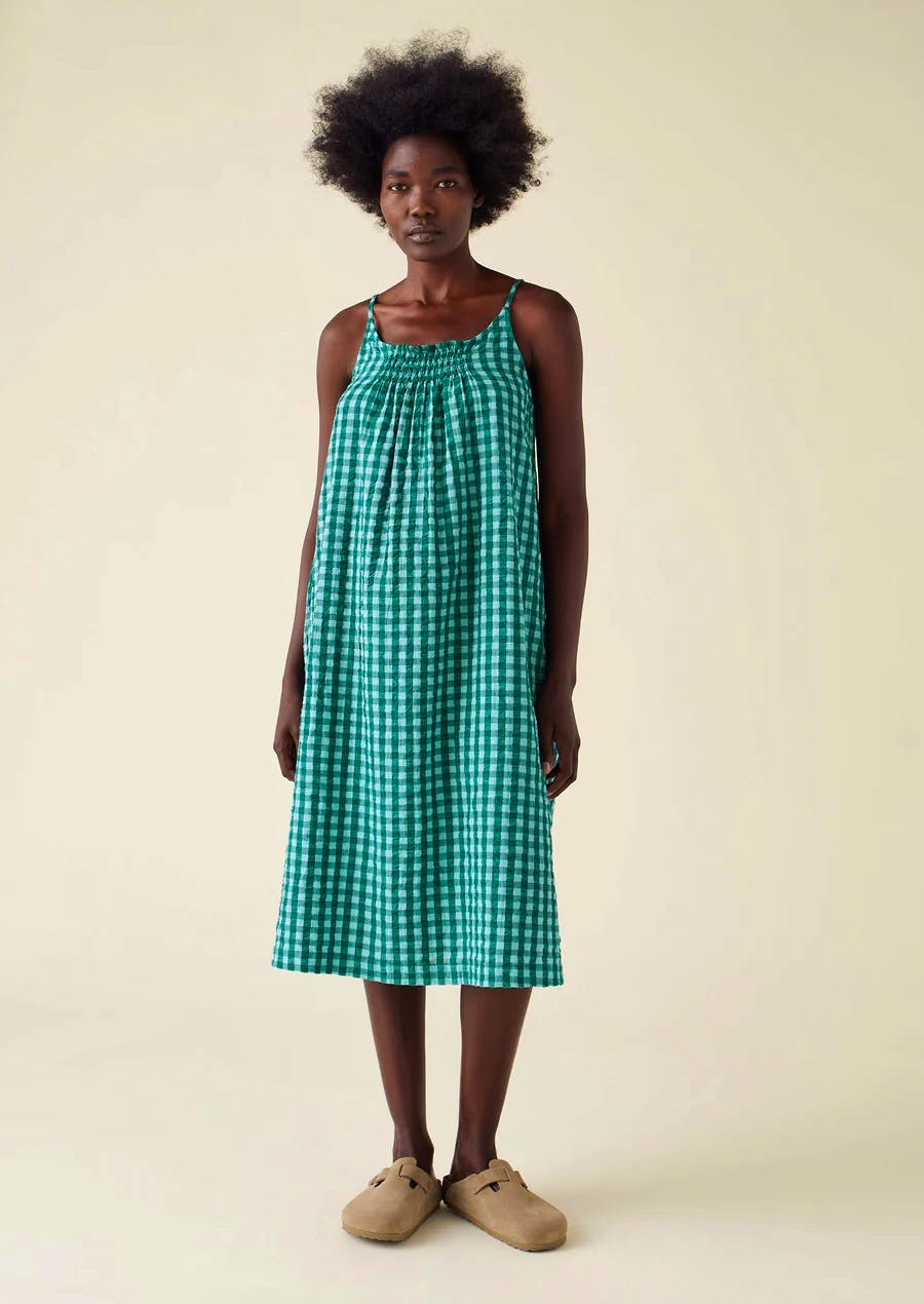 Toast Gingham Cotton Seersucker Nightdress, £99