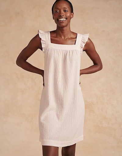 The White Company Double Cotton Frill Sleeve Nightie, £65