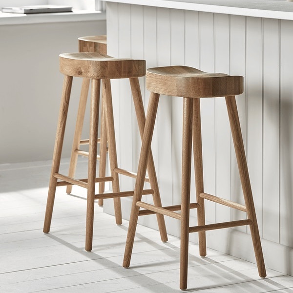 Cox & Cox Weathered Oak Counter Stool – Natural, £295