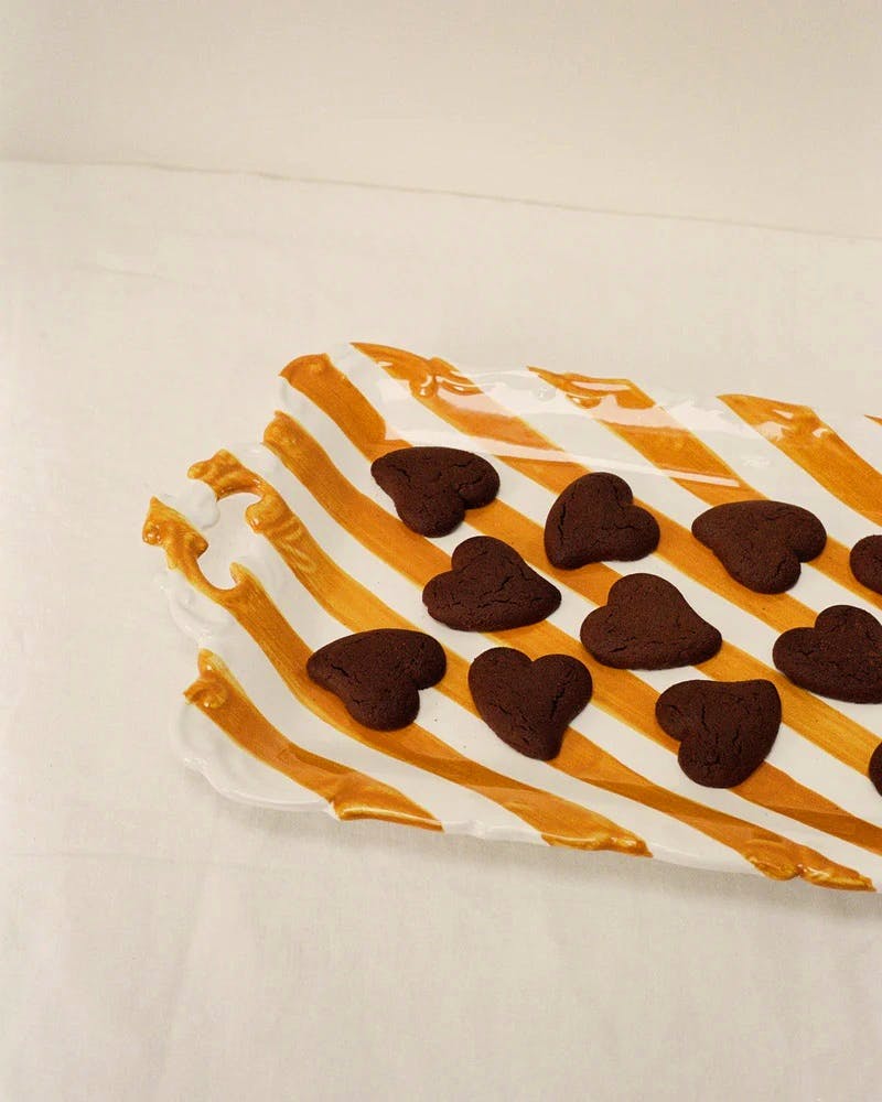 Anna + Nina Multicolour Stripe Botanical Garden Tray, £69.95