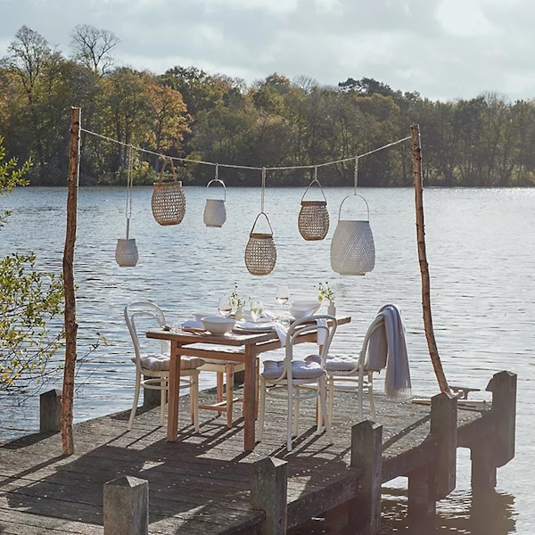 The White Company Seagrass Hanging Lantern, NOW £30