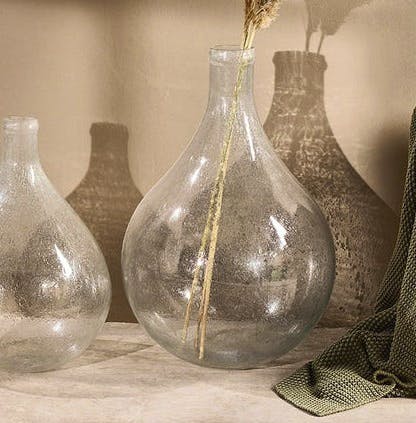 Nkuku Payag Recycled Glass Vase, £95