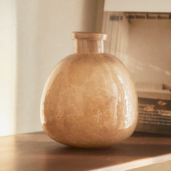 Zara Home Shiny Glass Vase, £19.99