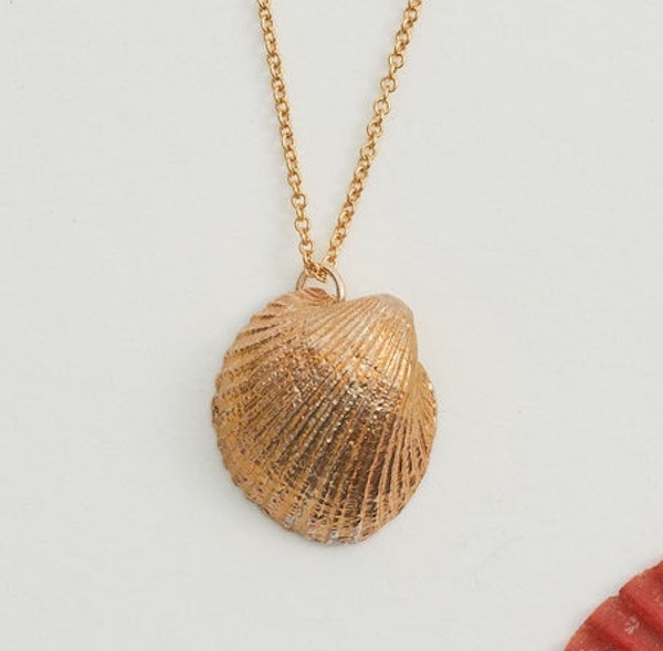 Botanique Workshop Hand Cast Shell Necklace | Cockle, £55