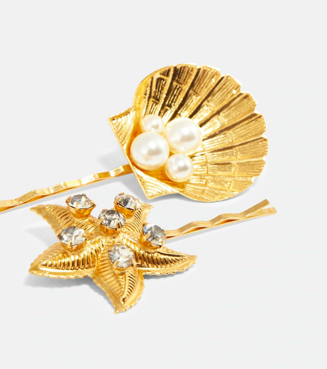 Jennifer Behr Asteroidea Set Of 2 Bobby Pins, £290