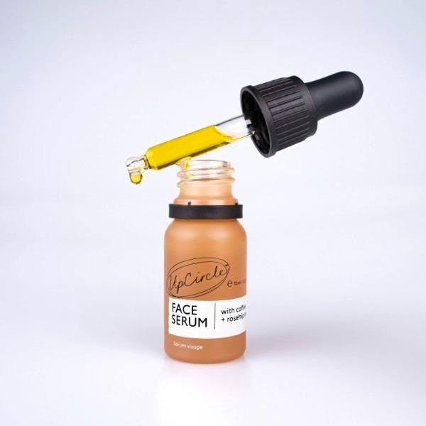 With Rosehip oil, containing Vitamin A to treat hyperpigmentation Upcircle’s Face Serum With Rosehip Oil, £8