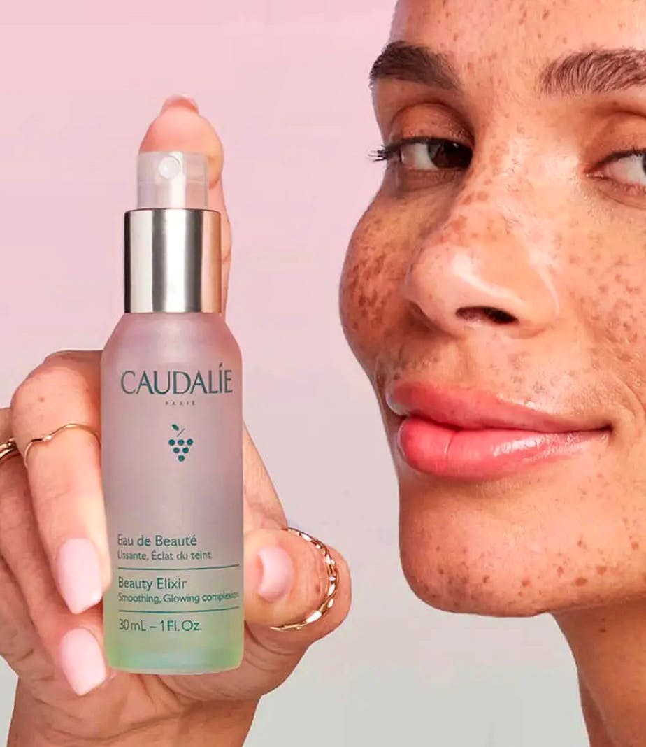 A skin quencher in the heat to hydrate and set make-up Caudalie’s Beauty Elixir, £15