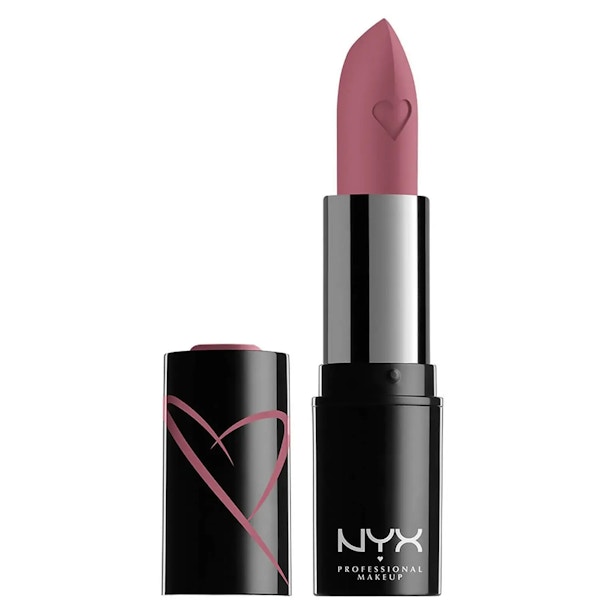 With hydrating plant butters to soften as they add a pop of colour NYX Professional Make-Up’s Shout Loud Hydrating Satin Lipstick, £8
