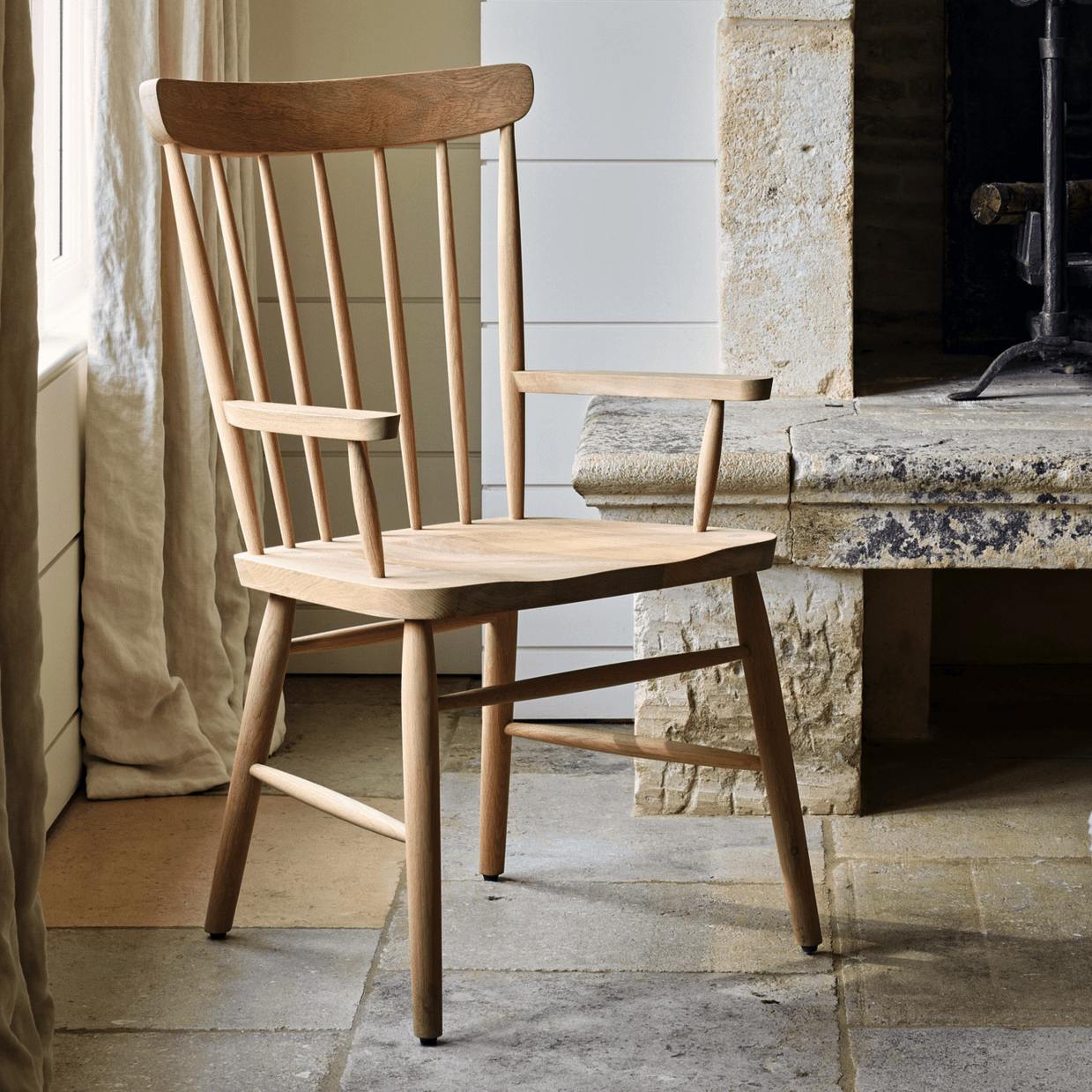 Neptune Wardley Carver Chair, Natural Oak Isoguard, £640