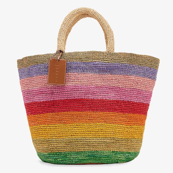 Manebi Summer Large Raffia Tote Bag, £245