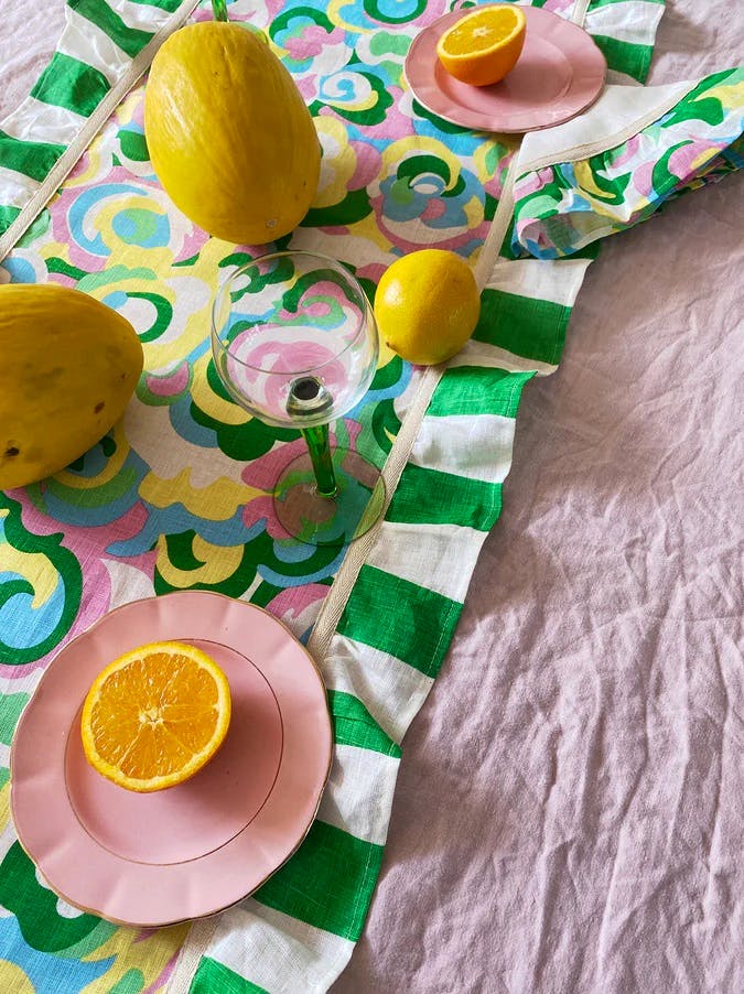 ALB x KITRI Floral Swirl Table Runner, £60