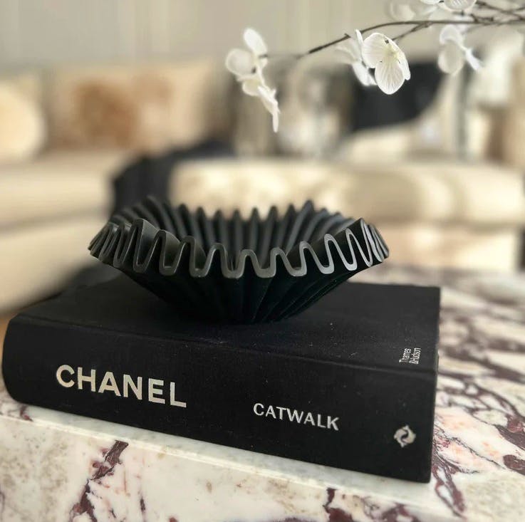 Pavot Blue Interiors Ruffle Bowl, £30