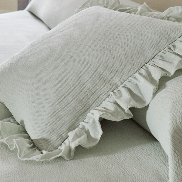 Zara Home Cushion Cover With Ruffle Trim, NOW £19.99