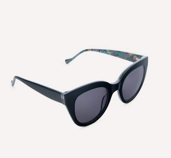 Liberty Black With Print Oversized Sunglasses, £140