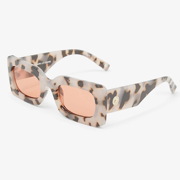 Le Specs Oh Damn Rectangle-Frame Tortoiseshell Plastic Sunglasses, £65