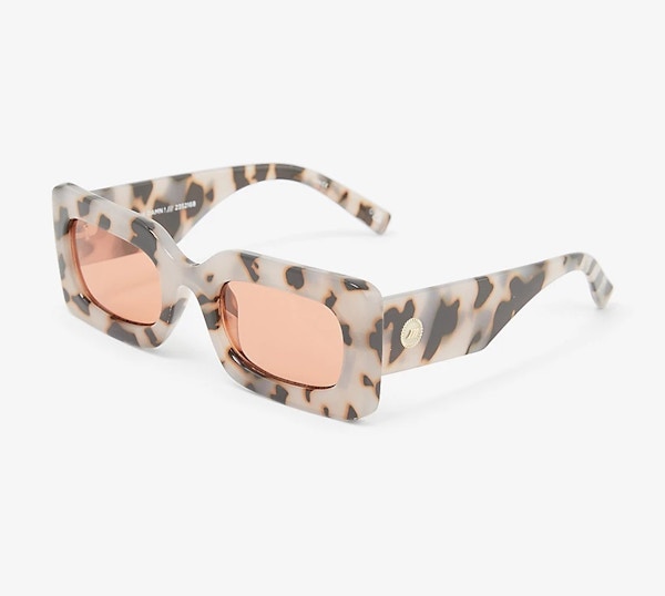 Le Specs Oh Damn Rectangle-Frame Tortoiseshell Plastic Sunglasses, £65