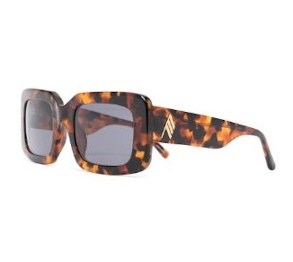 Linda Farrow Brown Tortoiseshell Oversize Frame Sunglasses, £43