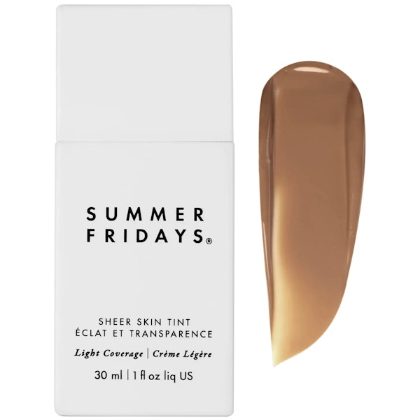 Best For: A Feather-Light Finish That Offers Just A Kiss Of Colour Summer Fridays Sheer Skin Tint, £42