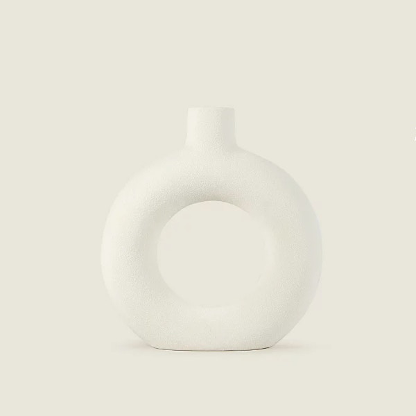 Asda Large White Donut Vase, £15