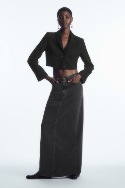 COS Black Straight Denim Maxi Skirt, £80