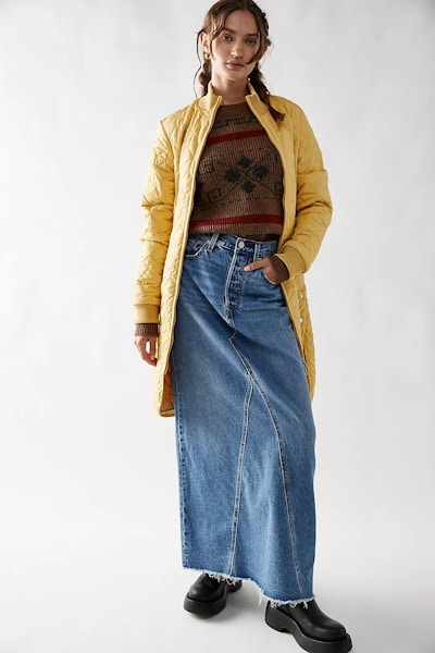 Free People Levis Iconic Maxi Skirt, £88