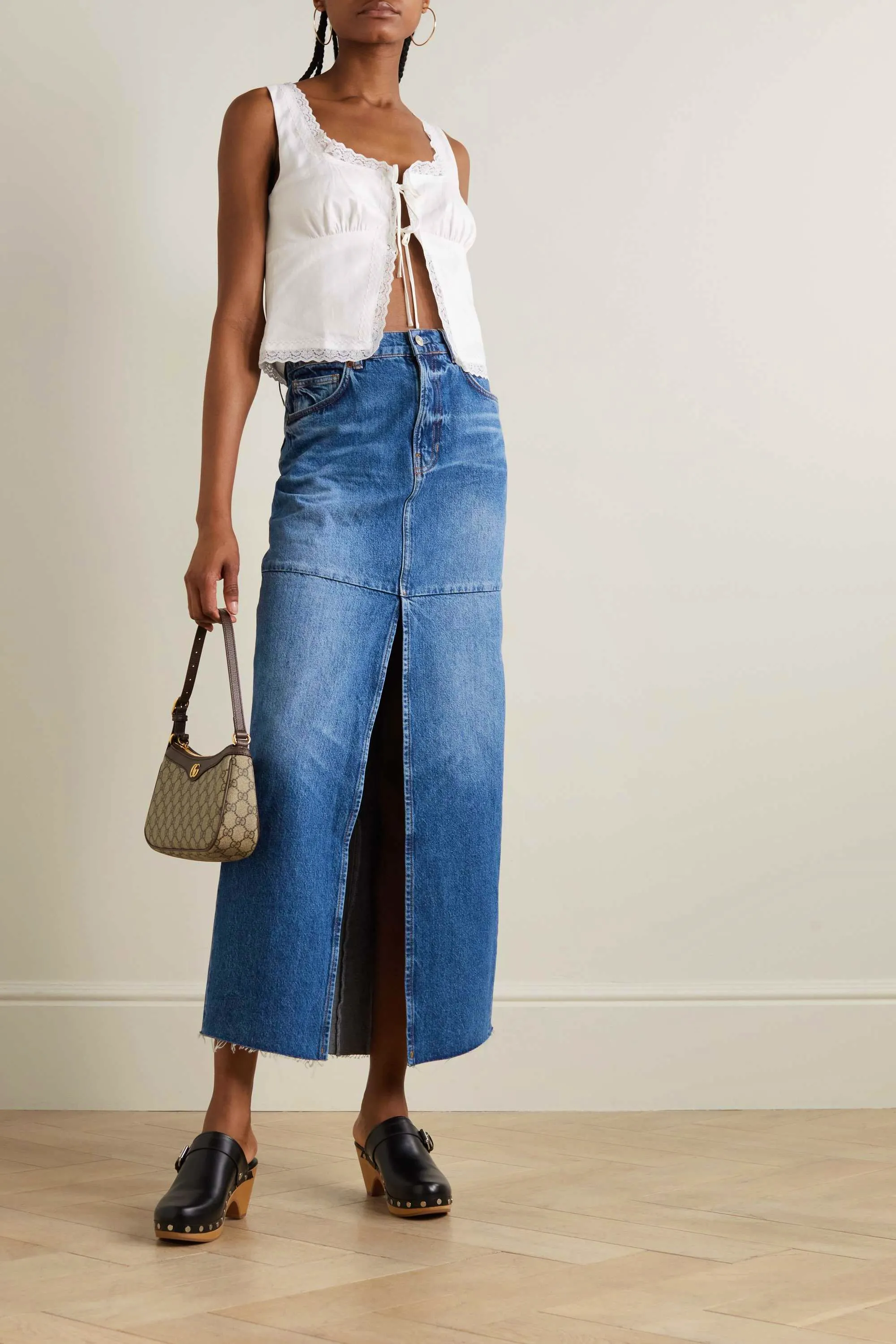 Reformation Denim Midi Skirt, £225