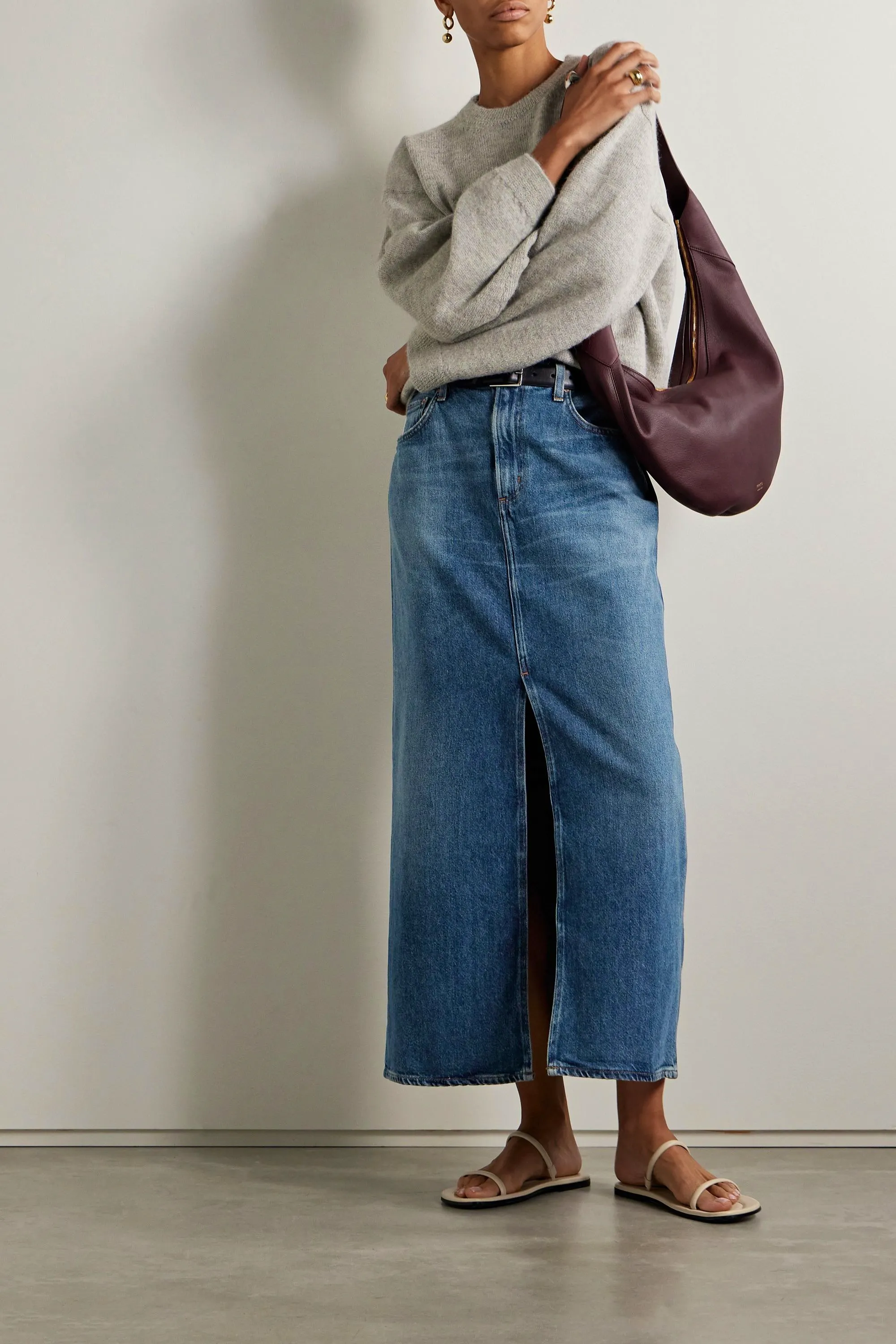Agolde Leif Denim Skirt, £310