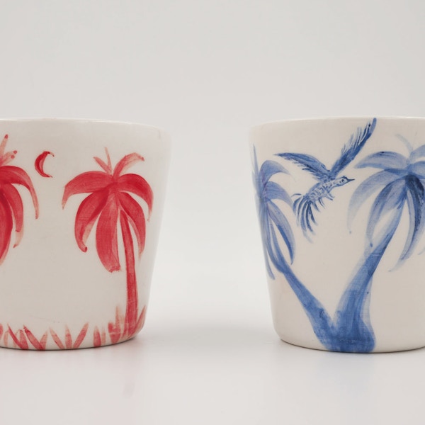 Greeks Bearing Gifts Niki Protopapa, Ceramic Coffee Cups Set Of 2, £85