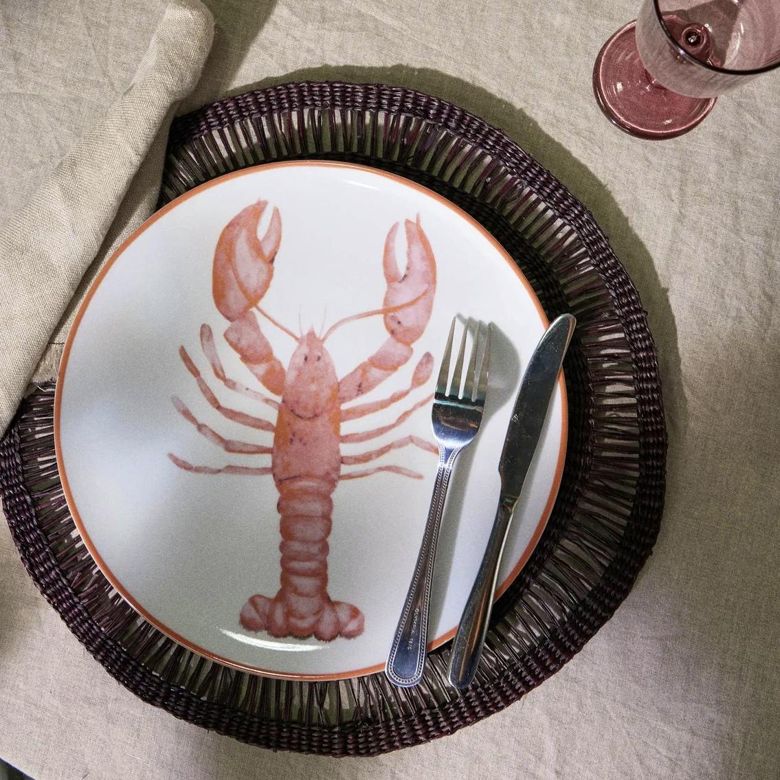 Les Ottomans Set Of Four Shell Porcelain Dinner Plates, £215