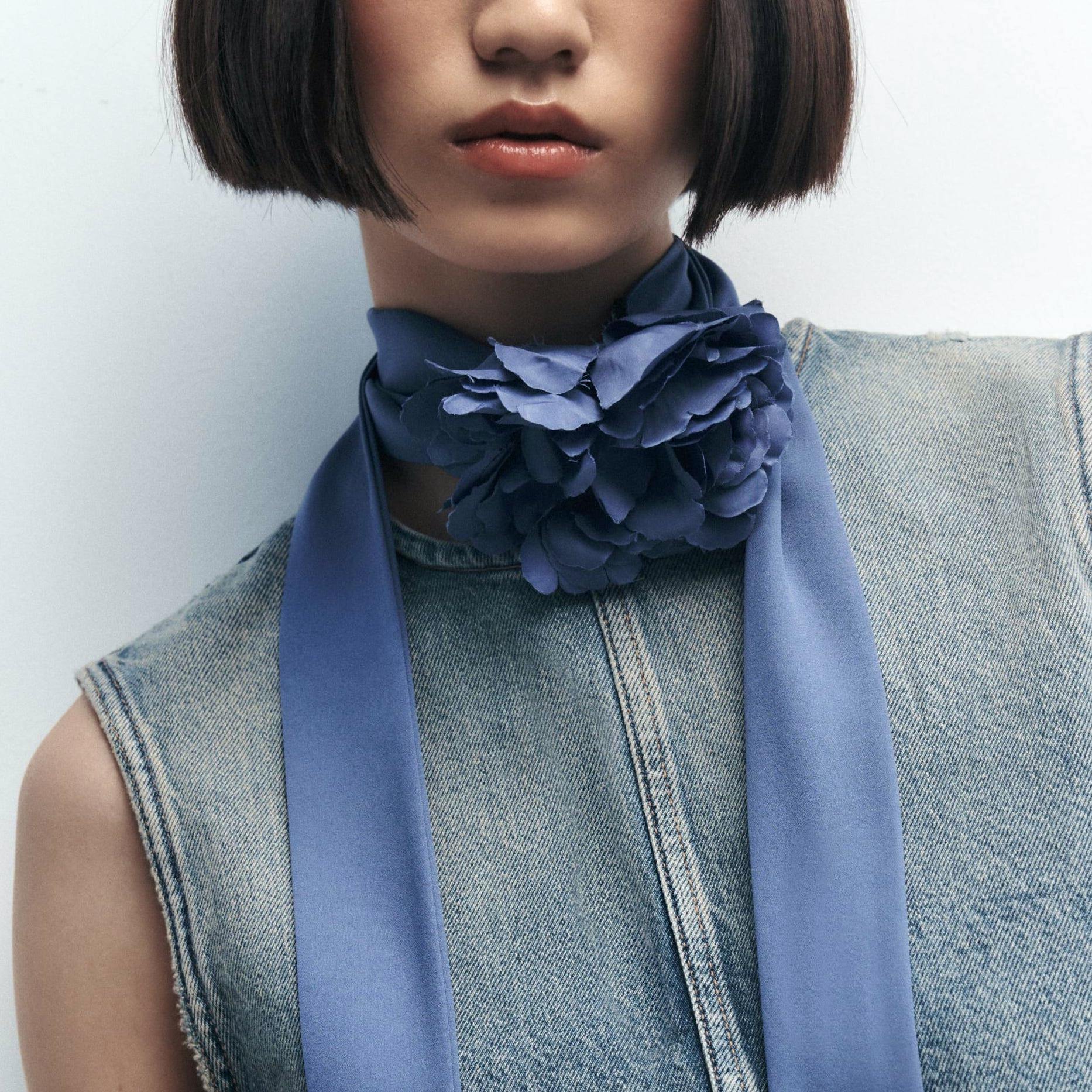 Zara Floral Neck Bow, £12.99