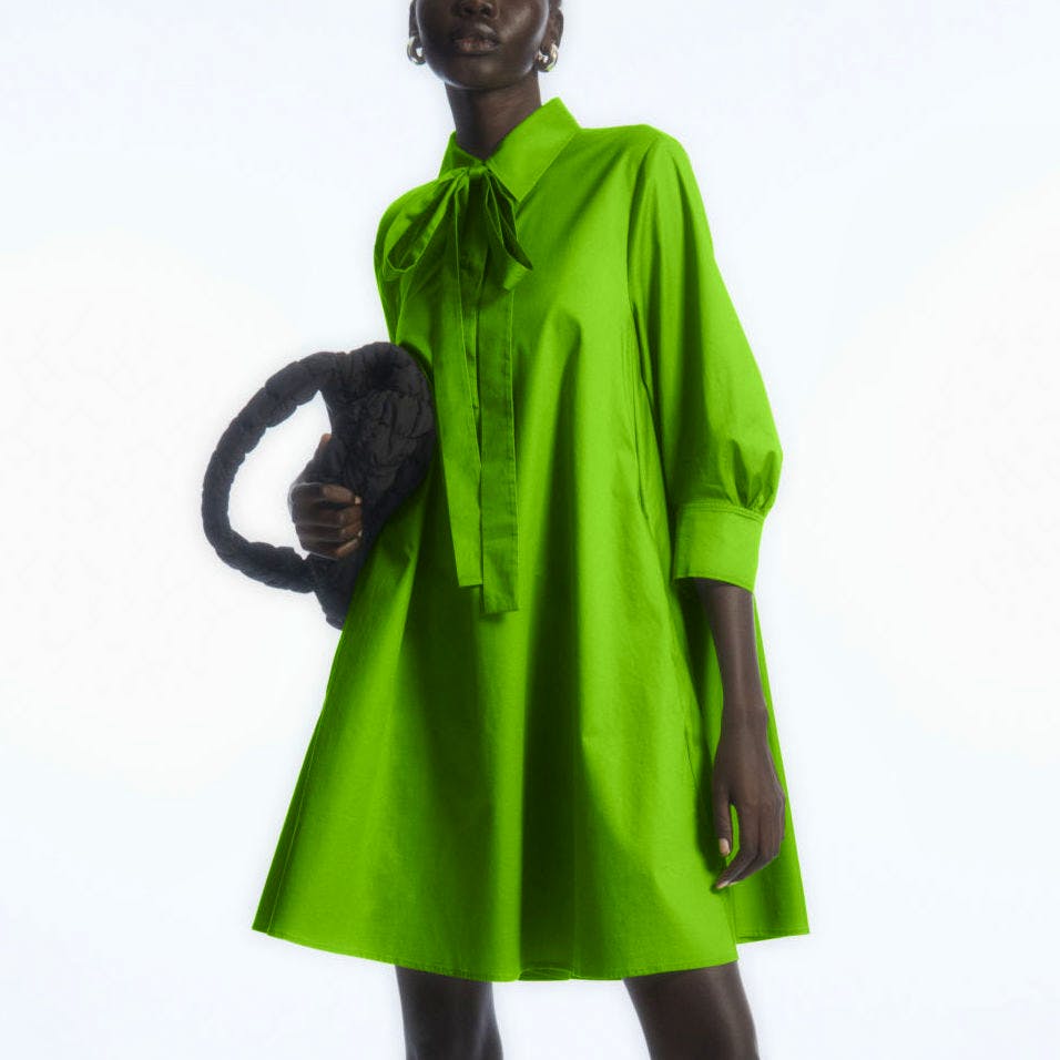 Cos Bow Mini Shirt Dress, £79