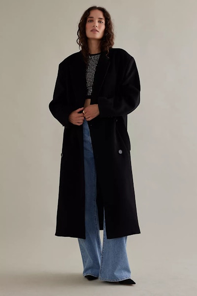 Anthropologie Bardot Oversized Wool-Blend Double-Breasted Maxi Coat, £195