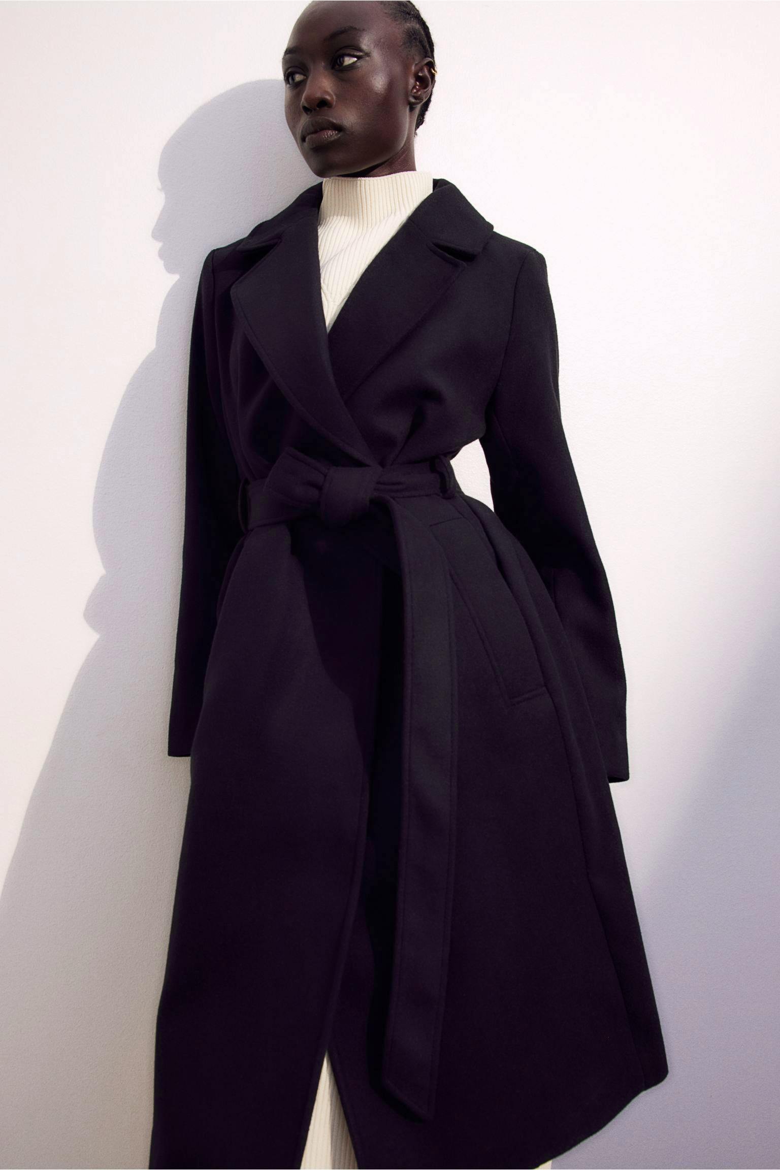 H&M Tie Belt Coat, £44.99