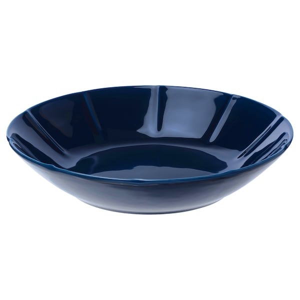 IKEA Strimmig Deep Plate, Stoneware Blue, £15 for 4