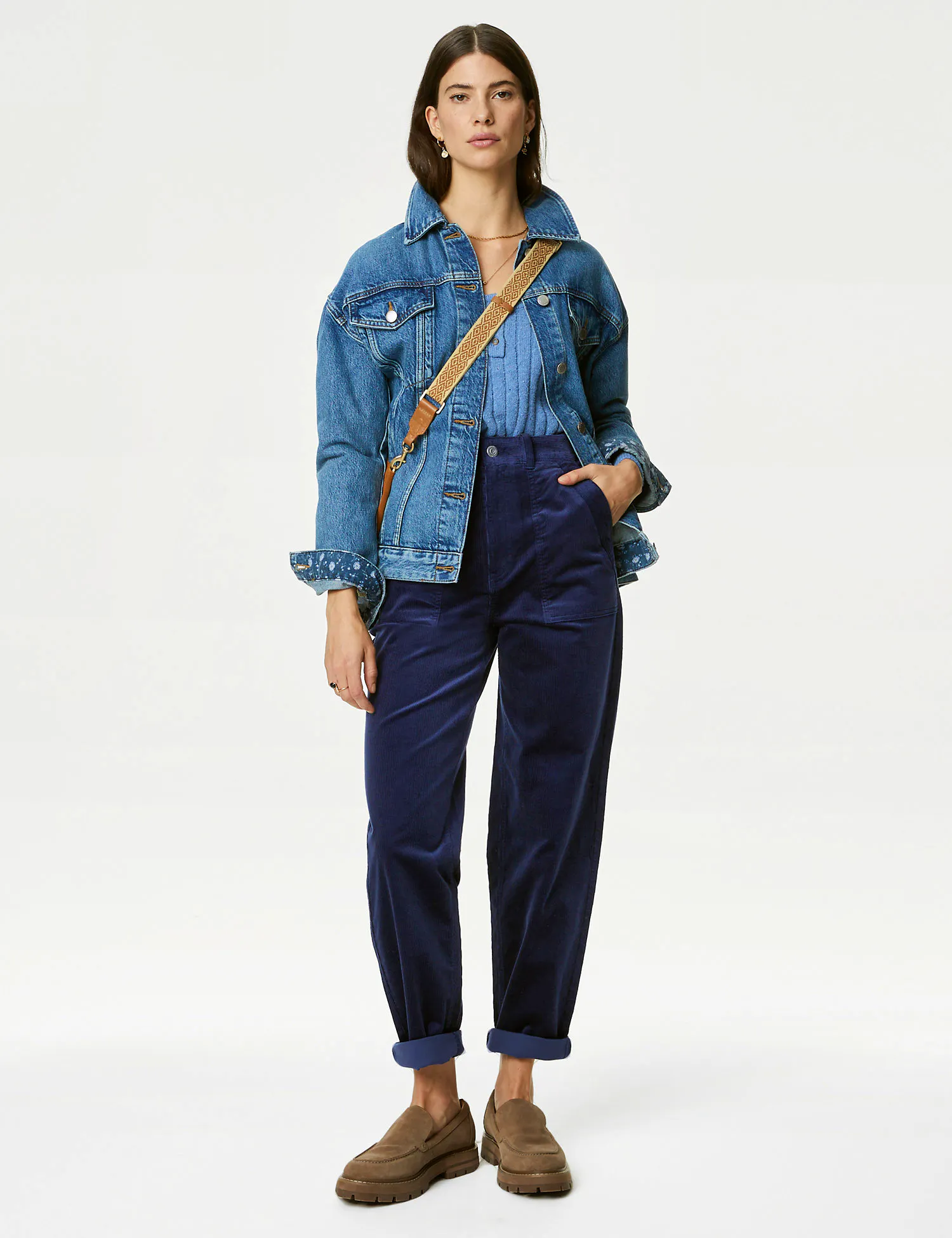 M&S Corduroy Tapered Trousers, £39.50