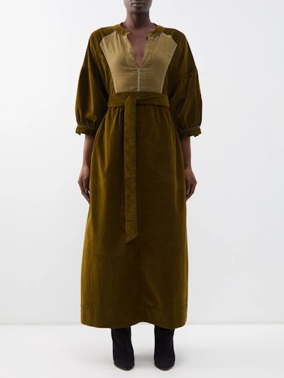 Wiggy Kit New Market Cotton-Corduroy Dress, NOW £127