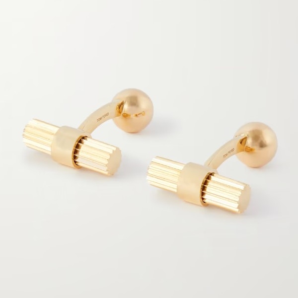 Tom Ford, 18-Karat Gold Cufflinks, £7,990 Made in Italy and crafted from 18-karat gold, these Tom Ford T-bar cufflinks are the ultimate gift for the elegant chap who has everything.