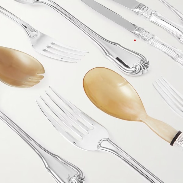 Buccellati, Borgia Sterling Silver and Bamboo Cutlery Set, £29,000 Those who take dining seriously know that a feast is instantly elevated by good cutlery. This beautiful set by Buccellati is made by skilled artisans using silver and bamboo.