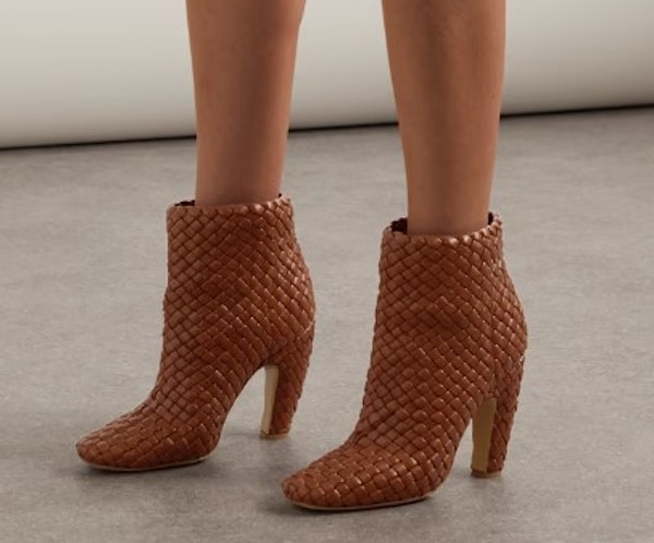 Bottega Veneta, Mini Lido Intrecciato Leather Ankle Boots, £2,800 Handwoven in Italy, Bottega Veneta’s ‘Mini Lido’ ankle boots are butter soft yet pleasingly sculptural. Perfect with trousers and midi-length skirts and dresses alike.
