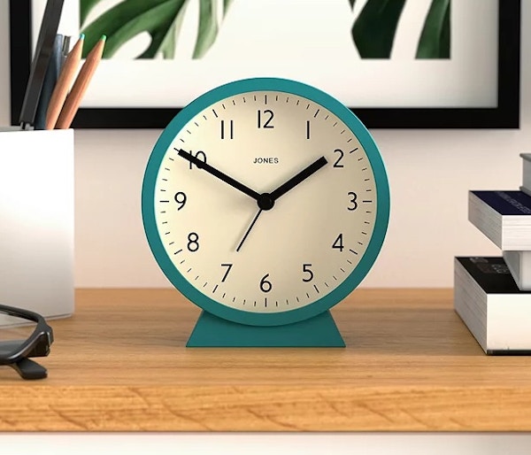 Jones Clocks Analogue Alarm Clock, Priceless Blue  Copy